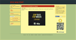 Desktop Screenshot of onewaymail.com